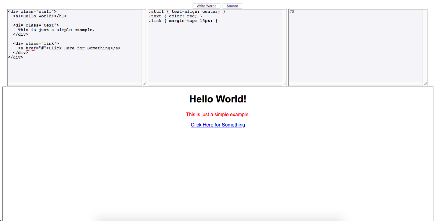 screenshot of Writer open source project